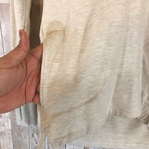 Athleta Studio Split Neck Hoodie Hooded Sweatshirt - Picture 5 of 14